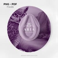 Owl and Mountain Wide Brim Hat Template, Burned Hat Templates, Engraving Art for Hat, Hat Engraving