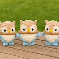 Baby Shark Owl Crochet Pattern PDF, Cute Amigurumi Plush Toy, Easy DIY Crochet Tutorial, Fun Handmad