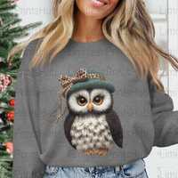 Crochet Yarn Owl PNG Digital Download, Owl Png, Owl Clipart, Faux Yarn Owl, Hat Png, Crochet Owl, Su