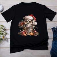 Cute Christmas Owl PNG SVG | Santa Hat Owl Holiday Wall Art | Festive Owl Clipart Digital Download |