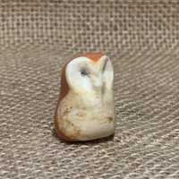 Handmade Owl Sculpture  –  Baked Polymer Clay Miniature Animal Figurine