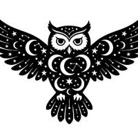 Cosmic Owl Svg Png: Cut Ready Digital Design For Cricut Silhouette