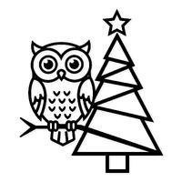 Owl Christmas Tree Svg Png: Bold Design For Festive Decor
