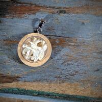 Owl Pellet Bone Pendant: Miniature Rodent Skeleton in Glass Dome