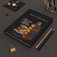 Personalized Reading Journal for Book Lovers, Custom Owl Hardcover Notebook Gift for Readers, Teache