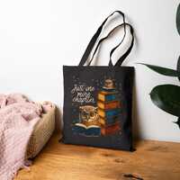 Book Lover Tote Bag, Owl and Books Canvas Bag for Readers, Teachers, Students, and Bookworms, Person