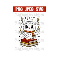 Hp Owl, SVG, PNG, JPEG. Instant digital download.