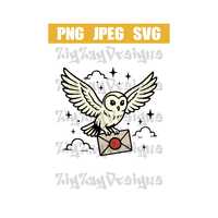 Hp Owl, SVG, PNG, JPEG. Instant digital download.