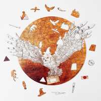 Magic Owl Wooden Puzzle, Harry Potter Christmas Gift, Unique Whimsy Pieces Jigsaw, Wizard Collectibl