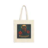 Owl Moon Floral Wild Visuals Tote Bag | Nature Illustration Canvas Tote