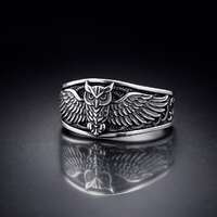 Sterling Silver Owl Ring • Celtic Wisdom Symbol Band • Unisex Nature-Inspired Jewelry