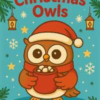 Christmas Owls Coloring Book for Kids – Winter Animals, Cozy Holiday Fun, 20 Printable Pages