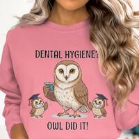 Dental Hygiene Owl T-Shirt, Funny Dentist Gift, Cute Owl Floss Tee, Dental Assistant Gift, Hygienist