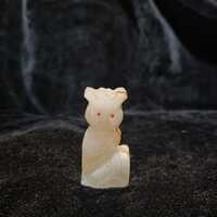 Vintage Owl Figurine Onyx Stone Handcarved in Mexico