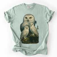 Arctic Owl 90s Comfort Colors T-shirt - Keepers of the Northern Silence Shirt