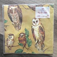Vintage 1980s Owl Gift Wrap Wrapping Paper NIP