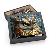 Owl Puzzle for Adults & Kids, Mosaic Owl Jigsaw for Family Gift, Owl Artwork Decor, Gift for Nat