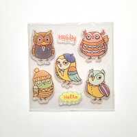 Clear Cartoon Owl Stamps / Silly Bird stamp set