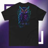 Neon Owl Graphic T-Shirt | Cyberpunk Streetwear Fashion Top