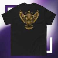 Royal Owl Graphic T-Shirt | Golden Crown Streetwear Tee