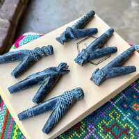 Stone Kuripe, Choice of Hummingbird, Condor, Owl, Jaguar & Snake, Traditional Shamanic Applicato