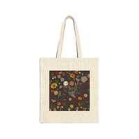 Barn Owl Among Wildflowers autumn fall Tote Bag | Floral Wildlife Illustration