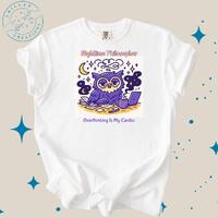 ADHD Owl Shirt: "Overthinking Is My Cardio" - Unisex Garment-Dyed T-shirt