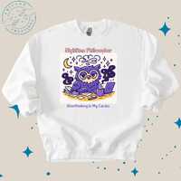 Crewneck Sweatshirt - ADHD Owl: "Overthinking Is My Cardio."