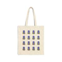 Purple Cartoon Owl Bird Lover Tote Bag | Cute Owl Illustration, Birdwatcher Tote