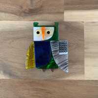 Erstwilder An Owl Named Hoot Brooch Bird Pin NWOT all item prices include US tariffs