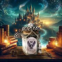Owl feathers potion bottle | Apothecary Bottle
