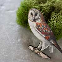 barn owl, owl jewelry, owl pin, owl brooch, owl jewelry under 10, gift, gift for her, jewelry under 