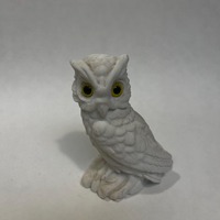 Snowy Owl - Hand Carved Alabaster