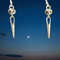 Unique Owl Earrings made with .925 Sterling Silver Hooks for Sensitive Ears