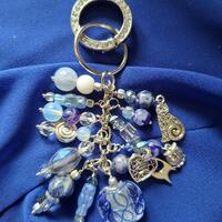 The Owl & The Pussy Cat Bag Charm, Purse Charm, Dangle