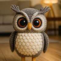 Owl Crochet Pattern • Simple Amigurumi Bird Tutorial (PDF Download)