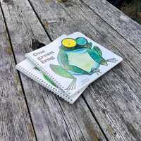 One Green Frog I Am An Owl Set of 2 books by La Coccinella Editrice Yvonne Hooker 1983 1982 Vintage