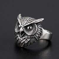 Owl Sentinel Ring” Handcrafted Sterling Silver – Customizable Forest Guardian Jewelry