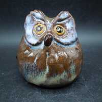 Hand Built Clay Owl - Waterproof, 2 Inch
