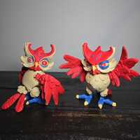 Owl with a Twist – Articulated Flexible Owl, 3D Printed PLA Figurine