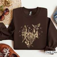 Wizard Castle Owl Sweatshirt Hoodie: Magical Fantasycore Pullover