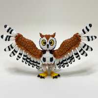 3D Printed Articulated Owl Fidget