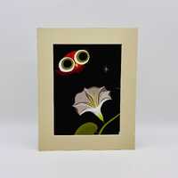 Upcycled 'Little Owl's Night' Storybook Page - Matted 8x10 Art