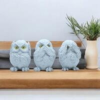 Three Wise Owls Figurine Sets for Home Décor & Gifting
