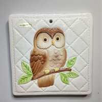 Vintage 1982 Otagiri Ceramic Perched Owl wall decor