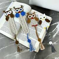 Crochet Owl Bookmark Pattern: Amigurumi Animal Design, PDF 5 LANGUAGE, Digital Download