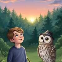 Arlo and Winston the Owl's Nighttime Adventure