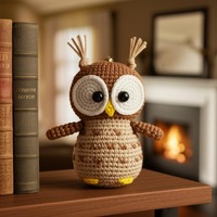 Owl Crochet Pattern PDF | Amigurumi Owl Pattern | Forest Animal Crochet Toy Tutorial