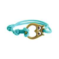 Custom Bracelet, Hipster Bracelet, Nautical Bracelet, Owl Jewelry. 2 mm