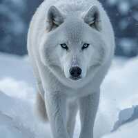 Arctic Wolf & Snowy Owl Print Set &ndash; Scandinavian Winter Wildlife (Digital Download)